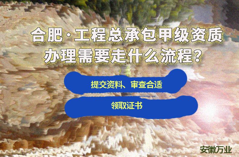 合肥工程總承包甲級資質(zhì)辦理需要走什么流程？